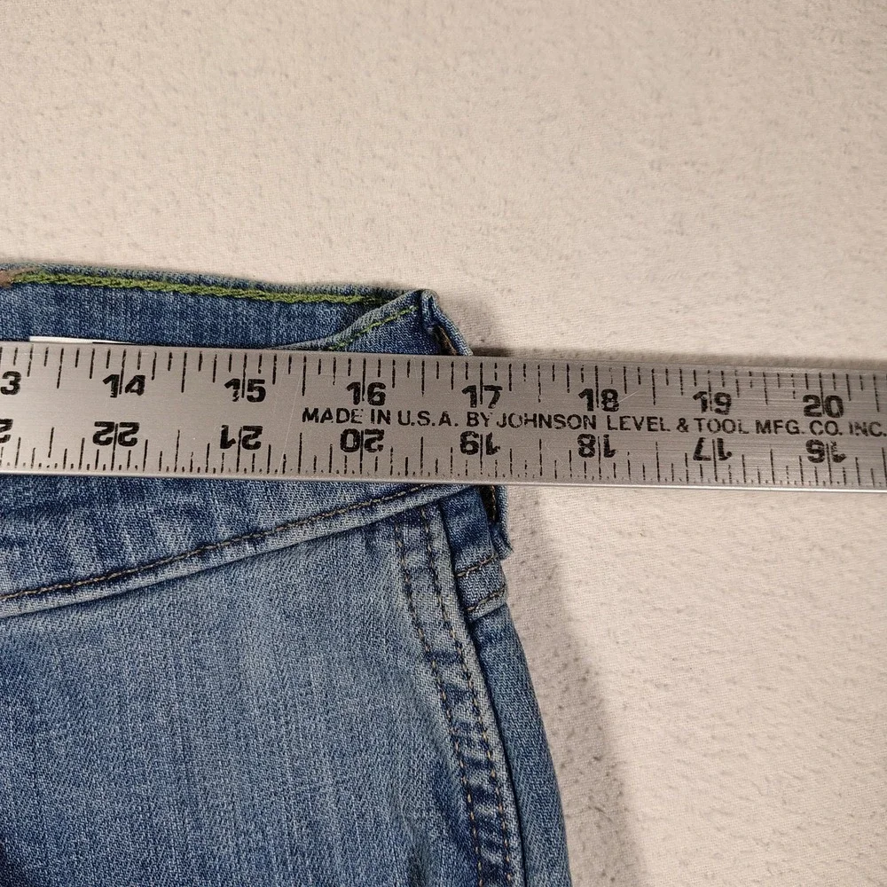 Wrangler Retro Jeans Mens 34x35 Medium Wash Slim Straight Faded 1088MWZJK